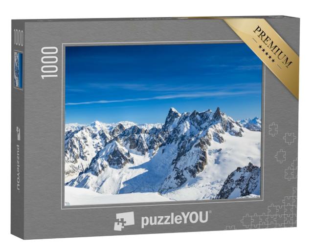 Puzzle de 1000 pièces « Grand Jorasses, Aiguille du Midi, Alpes françaises »