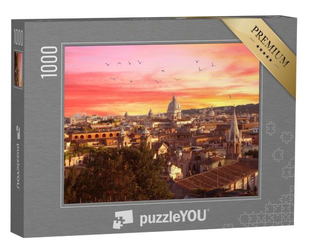 Puzzle de 1000 pièces « Rome au coucher du soleil »