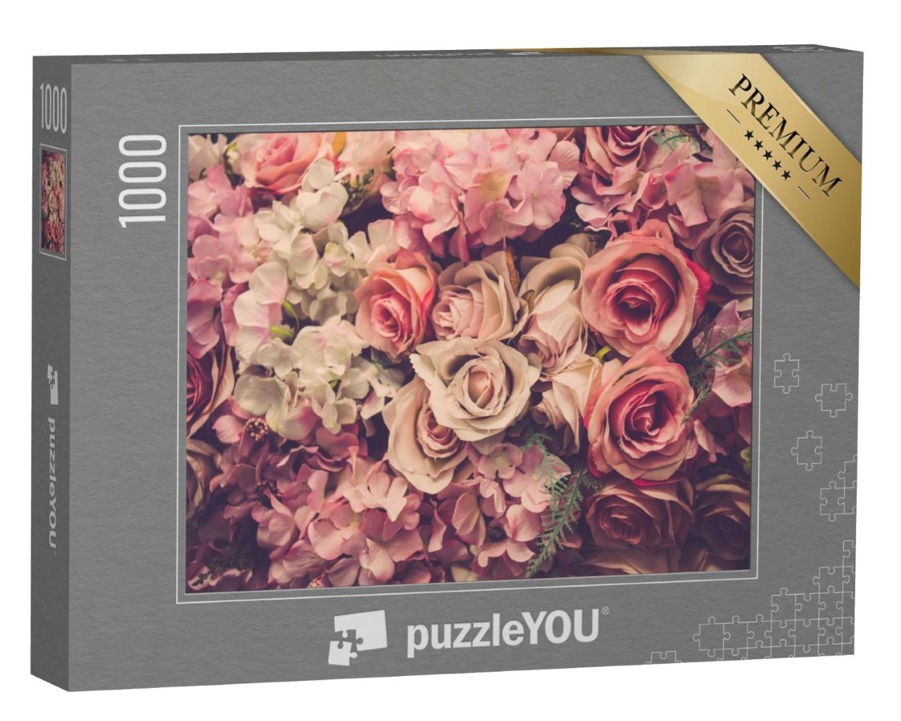 Puzzle de 1000 pièces « Roses roses »