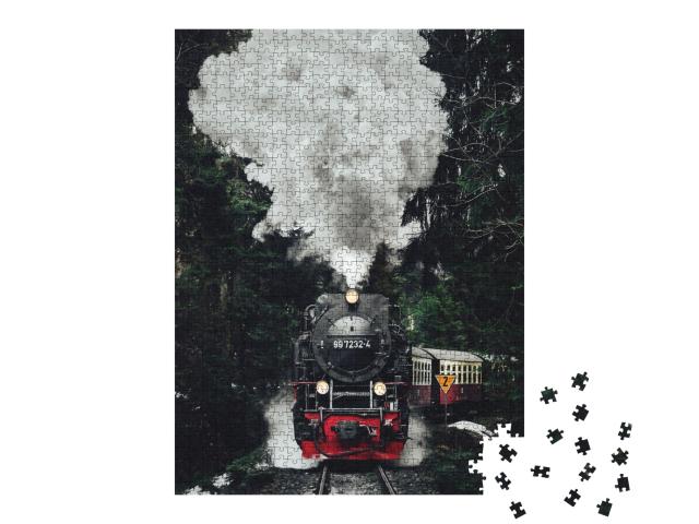 Puzzle de 1000 pièces « Locomotive à vapeur historique »