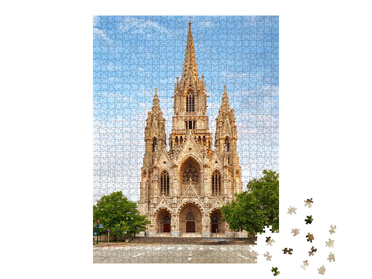 Puzzle de 1000 pièces « Cathédrale Notre Dame du Sablon, Bruxelles, Belgique »