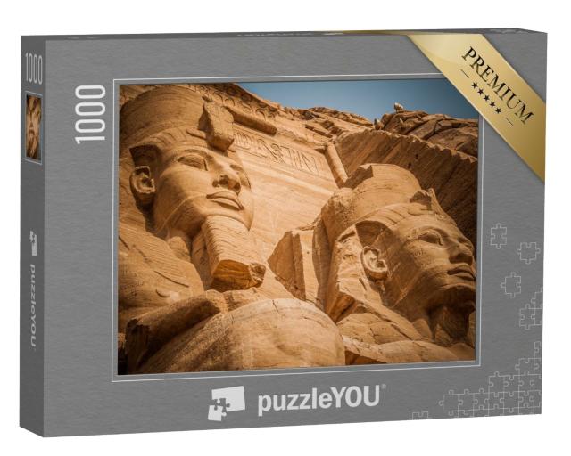 Puzzle de 1000 pièces « Portraits de pharaons, Abu Simbel, Égypte »