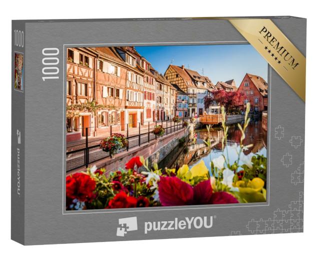 Puzzle de 1000 pièces « Belle vue sur le centre historique de Colmar dans la province d'Alsace, France en été »