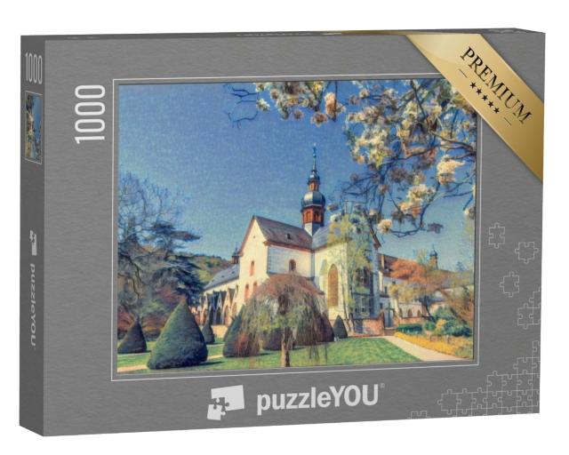Puzzle de 1000 pièces « dans le style de Paul-Cezanne - architecture monastique en Europe - Collection de puzzles Artistes & Tableaux »