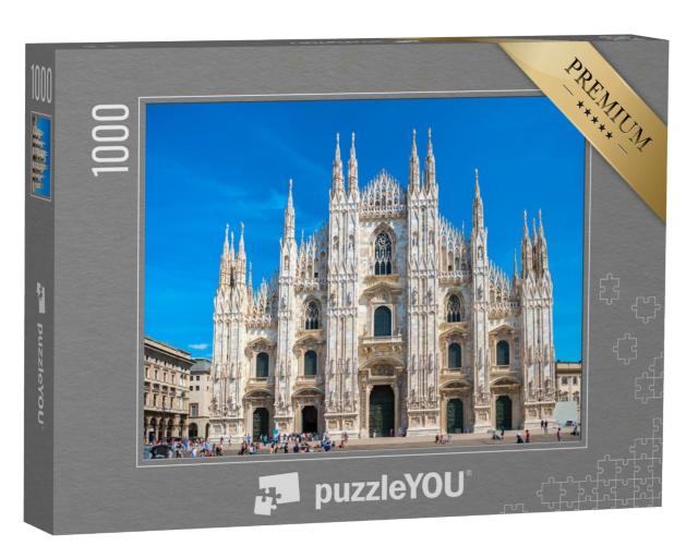 Puzzle de 1000 pièces « La cathédrale de Milan, célèbre dans le monde entier, Italie »