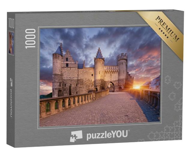 Puzzle de 1000 pièces « Château monumental à Anvers, Belgique »