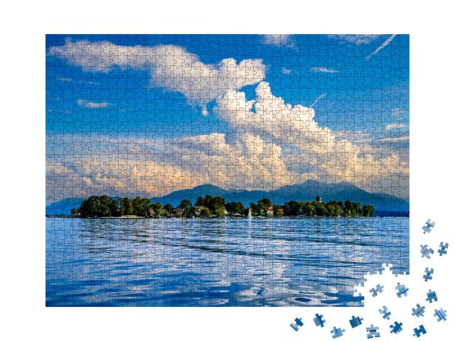 Puzzle de 1000 pièces « Célèbre Fraueninsel sur le lac Chiemsee, Bavière »