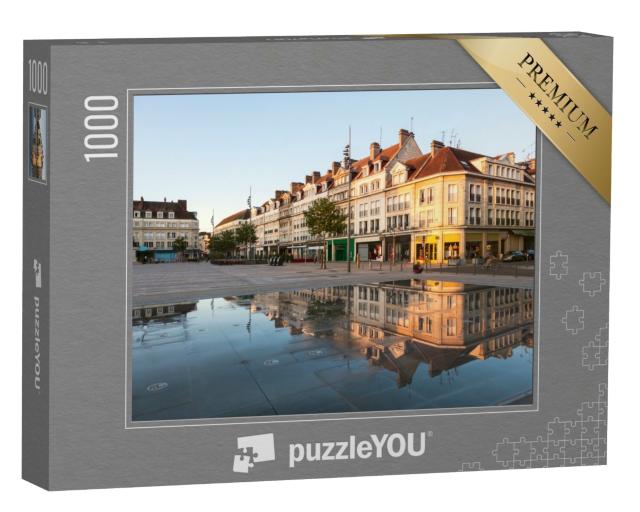 Puzzle de 1000 pièces « Place Jeanne Hachette à Beauvais au coucher du soleil. Beauvais, Hauts-de-France, France. »