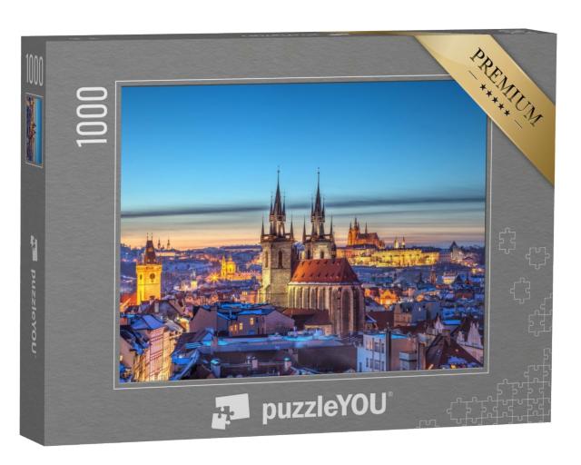 Puzzle de 1000 pièces « Vue sur le centre historique de Prague »