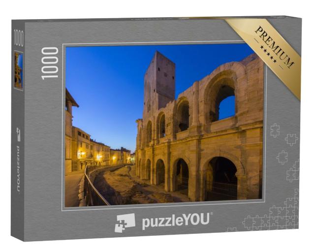 Puzzle de 1000 pièces « L'amphithéâtre romain dans la vieille ville d'Arles en Provence, dans le sud de la France. »