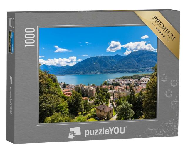 Puzzle de 1000 pièces « Vue aérienne de la ville de Locarno »