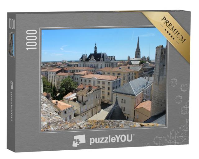 Puzzle de 1000 pièces « Ville historique de Niort dans le département des Deux-Sèvres à l'ouest de la France »