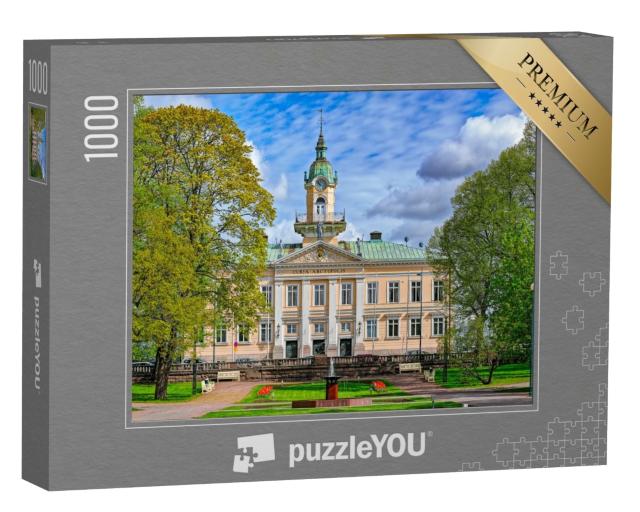 Puzzle de 1000 pièces « Parc de l'hôtel de ville, parc de l'hôtel de ville de Pori, Finlande »