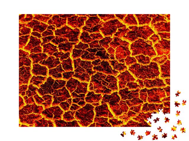 Puzzle de 1000 pièces « Lave rouge »