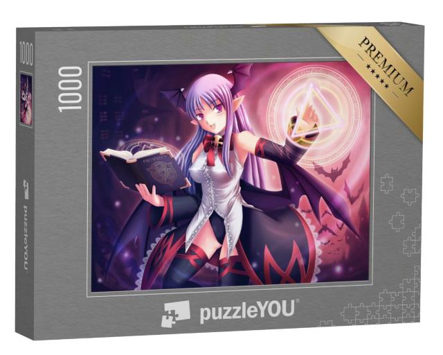 Puzzle de 1000 pièces « Une sorcière de style anime jette un sort »