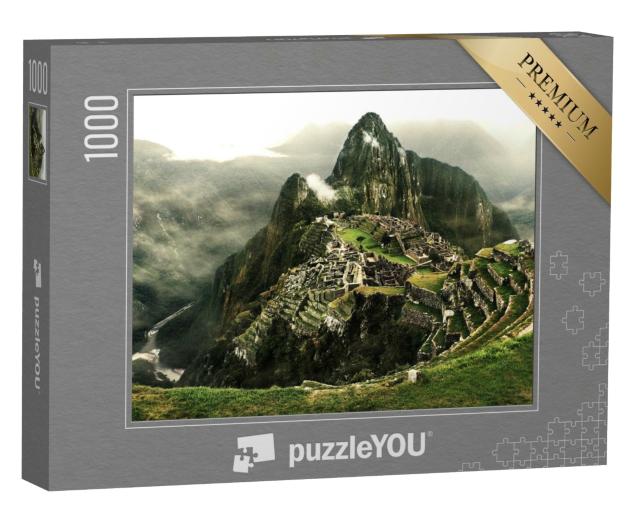 Puzzle de 1000 pièces « Machu Picchu avec la rivière Urubamba, Pérou »