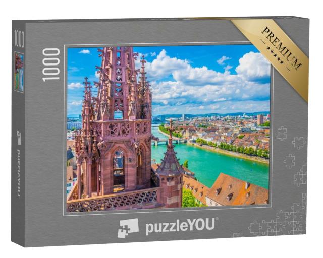 Puzzle de 1000 pièces « Magnifique vue de la Münsterkirche sur Bâle, Suisse »