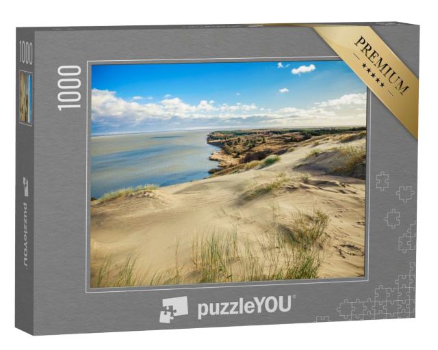 Puzzle de 1000 pièces « Dunes grises sur l'isthme de Courlande à Nida, Lituanie »