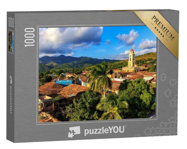 Puzzle de 1000 pièces « Vue sur la ville de Trinidad à Cuba »