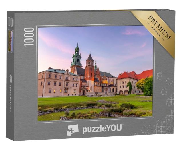 Puzzle de 1000 pièces « Cathédrale Saint-Stanislas et Saint-Vaclav, colline de Wawel, Cracovie, Pologne »