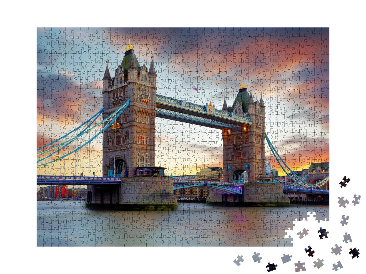 Puzzle de 1000 pièces « Tower Bridge à Londres, Grande-Bretagne »