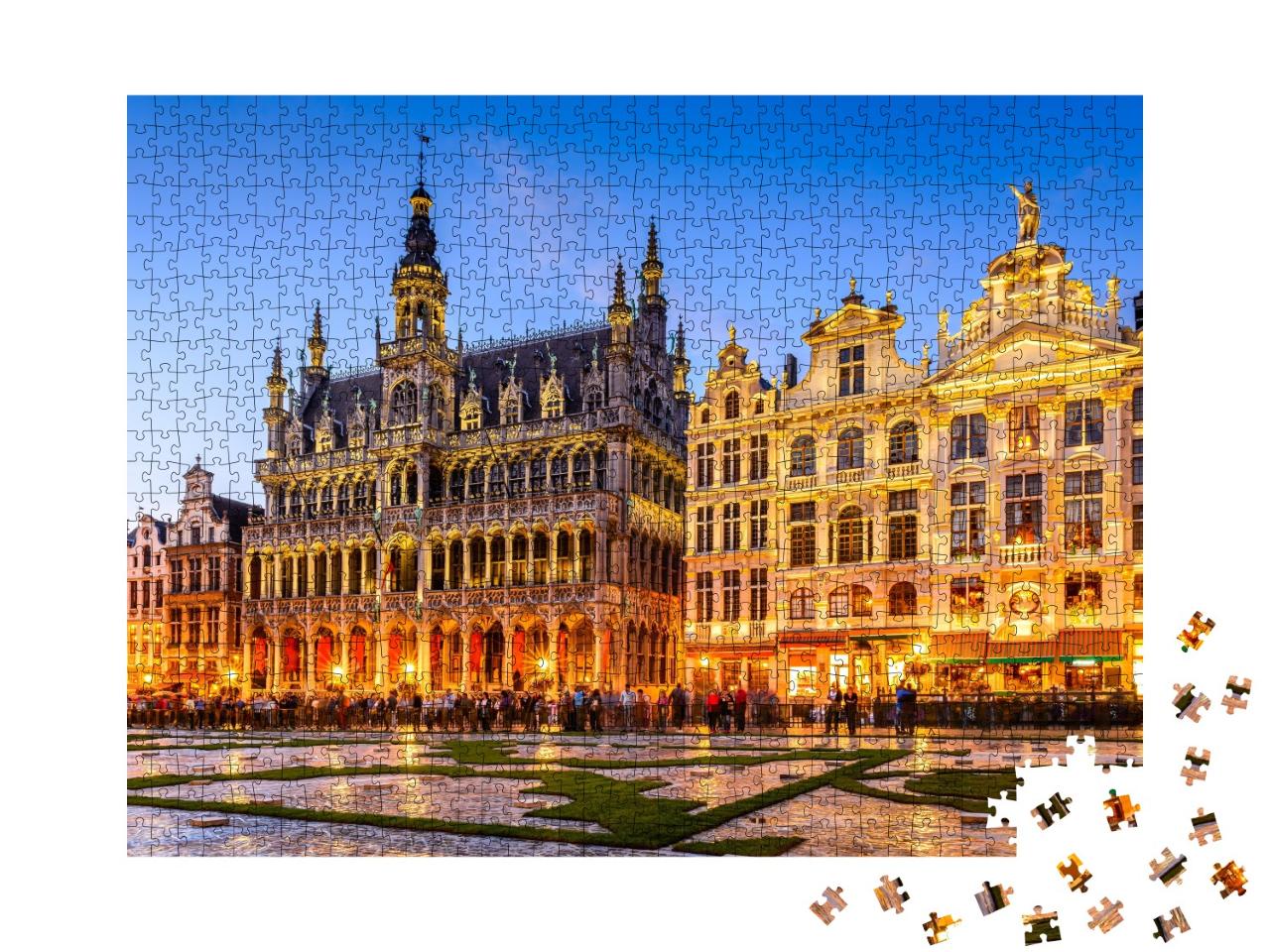 Puzzle de 1000 pièces « Grand-Place et Maison du Roi, Bruxelles, Belgique »