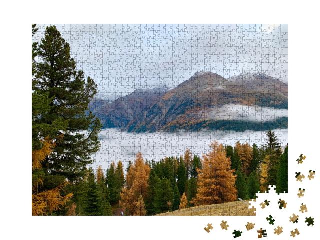 Puzzle de 1000 pièces « Belles couleurs d'automne à Sölden, Tyrol »