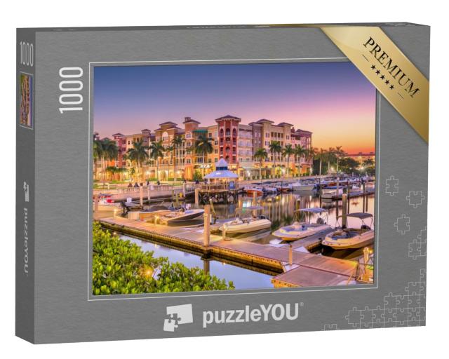 Puzzle de 1000 pièces « Skyline sur l'eau le matin : Naples, Floride, États-Unis »