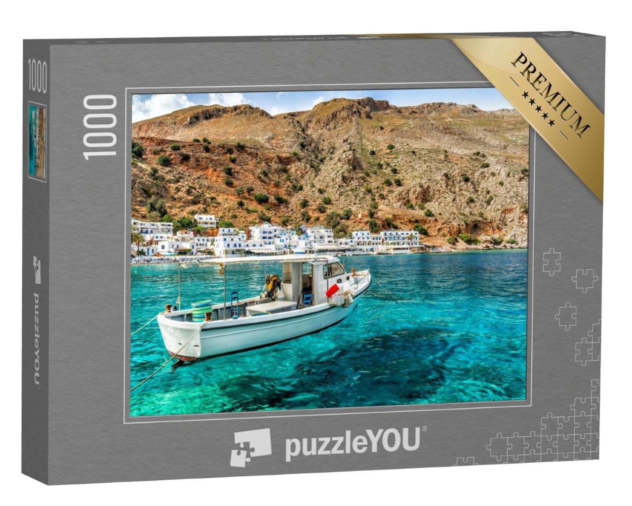 Puzzle de 1000 pièces « Grèce, Crète, Loutro »