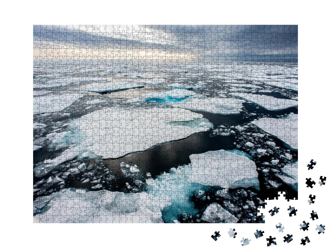 Puzzle de 1000 pièces « Panneaux de glace dans l'Arctique »