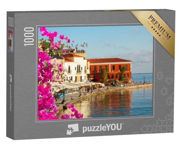 Puzzle de 1000 pièces « Côte de La Canée avec vieille ville, Crète, Grèce »
