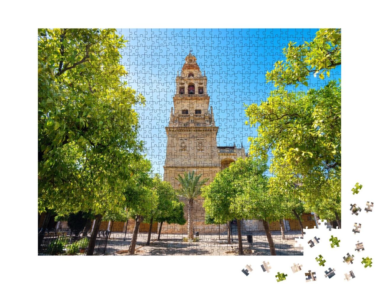 Puzzle de 1000 pièces « Clocher de la mosquée Mezquita à Cordoue, Andalousie »