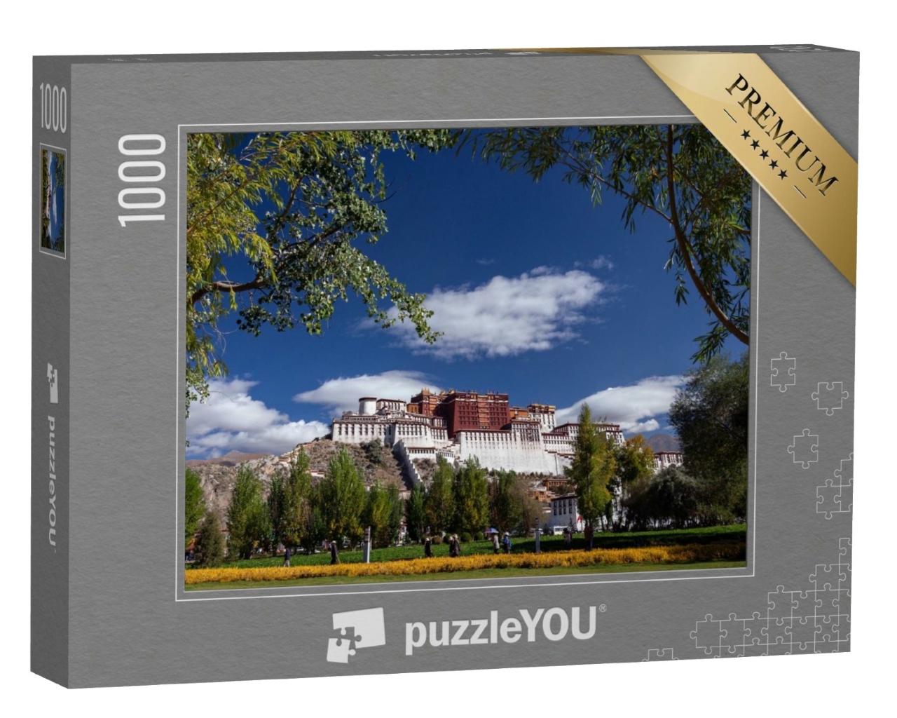 Puzzle de 1000 pièces « Le Palais du Potala, forteresse du Dzong dans la ville de Lhassa, au Tibet »