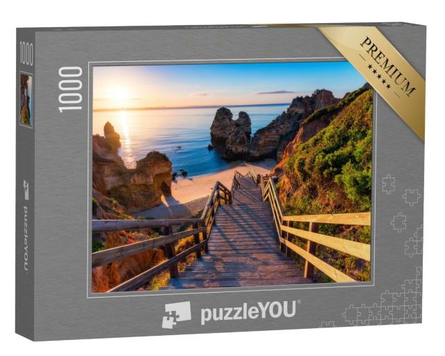 Puzzle de 1000 pièces « Lever de soleil sur l'Algarve, Portugal »