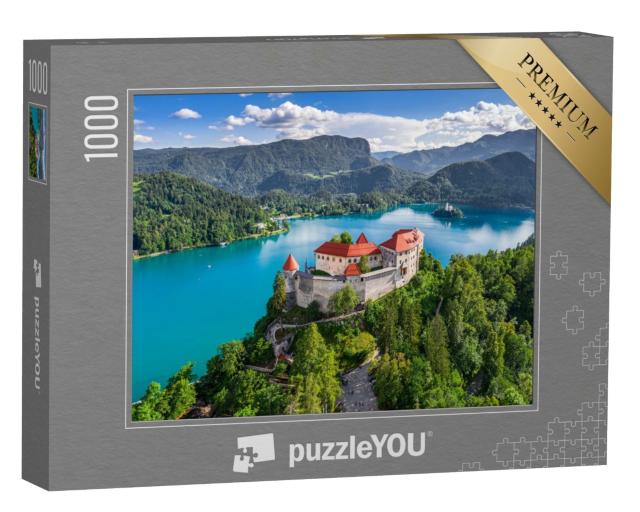 Puzzle de 1000 pièces « Château de Bled et lac de Bled, Slovénie »