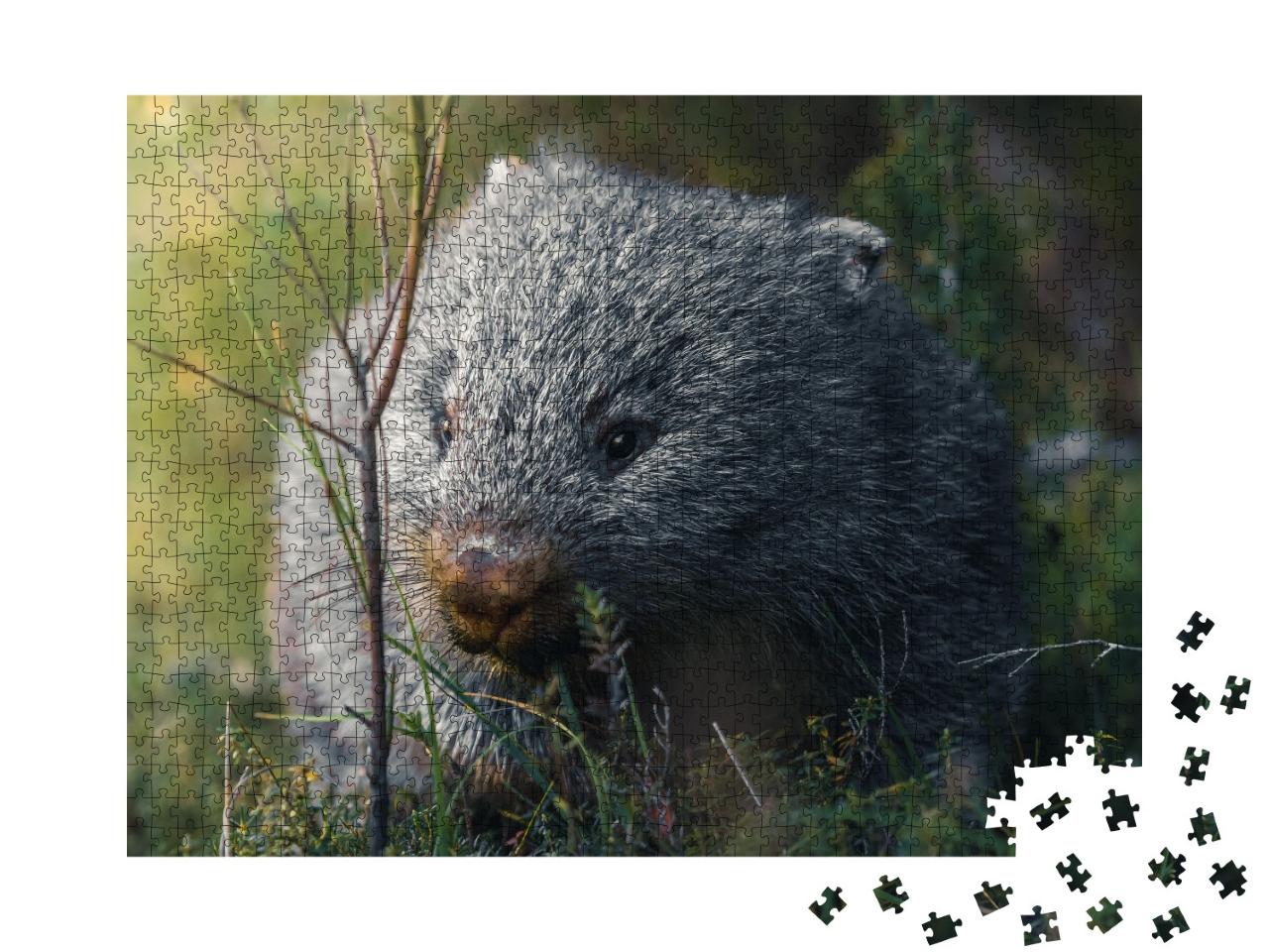 Puzzle de 1000 pièces « Wombat sur son snack-run »