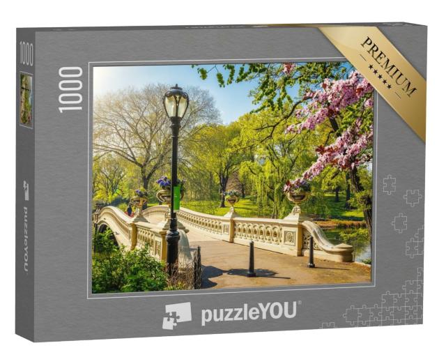 Puzzle de 1000 pièces « Le pont en arc mondialement connu de Central Park, New York City »