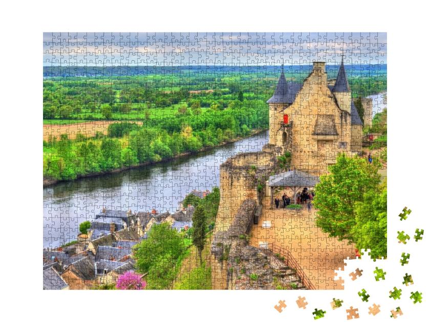 Puzzle de 1000 pièces « Château de Chinon dans la vallée de la Loire, France. Patrimoine mondial de l'UNESCO »