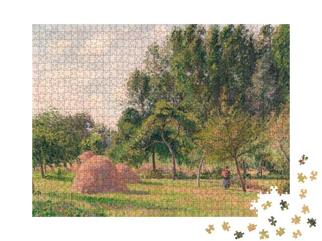 Puzzle de 1000 pièces « Camille Pissarro - Botte de foin, matin, Éragny »