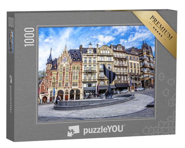 Puzzle de 1000 pièces « Bâtiments et maisons traditionnels de Bruxelles, Belgique »