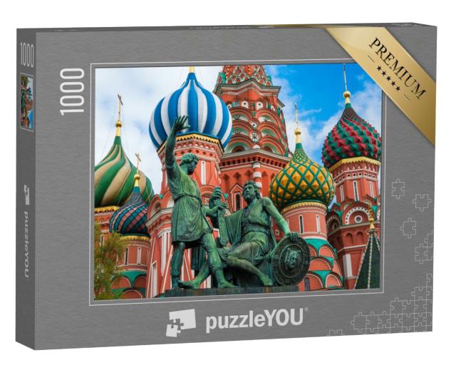 Puzzle de 1000 pièces « La cathédrale Saint-Basile sur la place Rouge à Moscou, Russie »