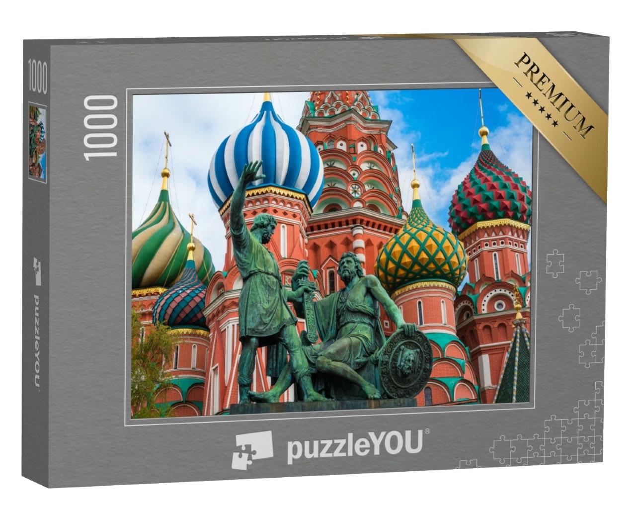 Puzzle de 1000 pièces « La cathédrale Saint-Basile sur la place Rouge à Moscou, Russie »