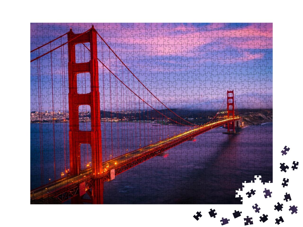 Puzzle de 1000 pièces « Majestueux Golden Gate Bridge, San Francisco, Californie, États-Unis »