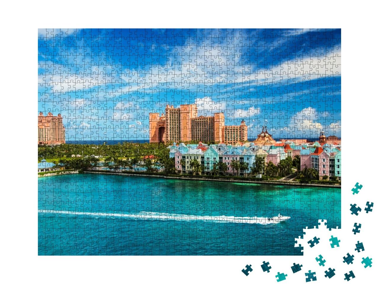 Puzzle de 1000 pièces « Vue de la ville de Nassau, Bahamas, Caraïbes »