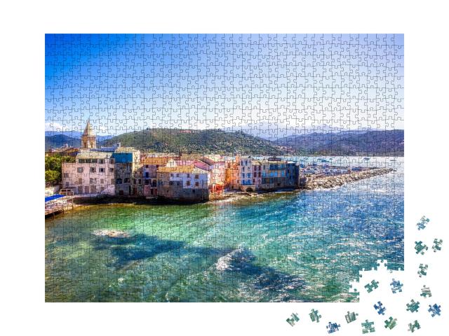 Puzzle de 1000 pièces « La partie ancienne de Saint-Florent en Corse »