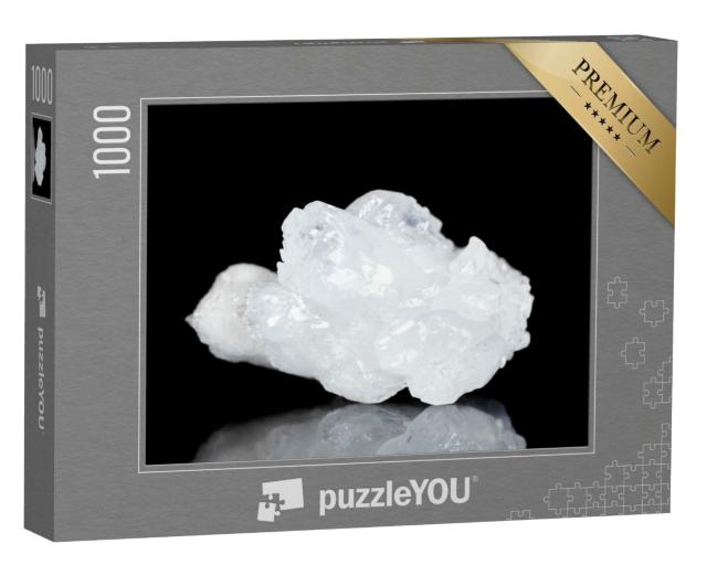 Puzzle de 1000 pièces « Roches de quartz blanc brut, minéralogie »