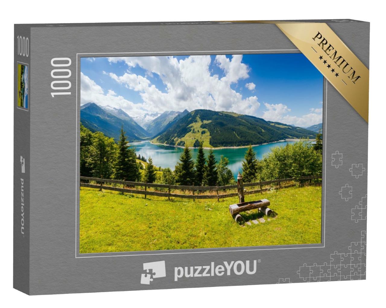 Puzzle de 1000 pièces « Barrage de Durlassboden, commune de Gerlos dans le Zillertal »