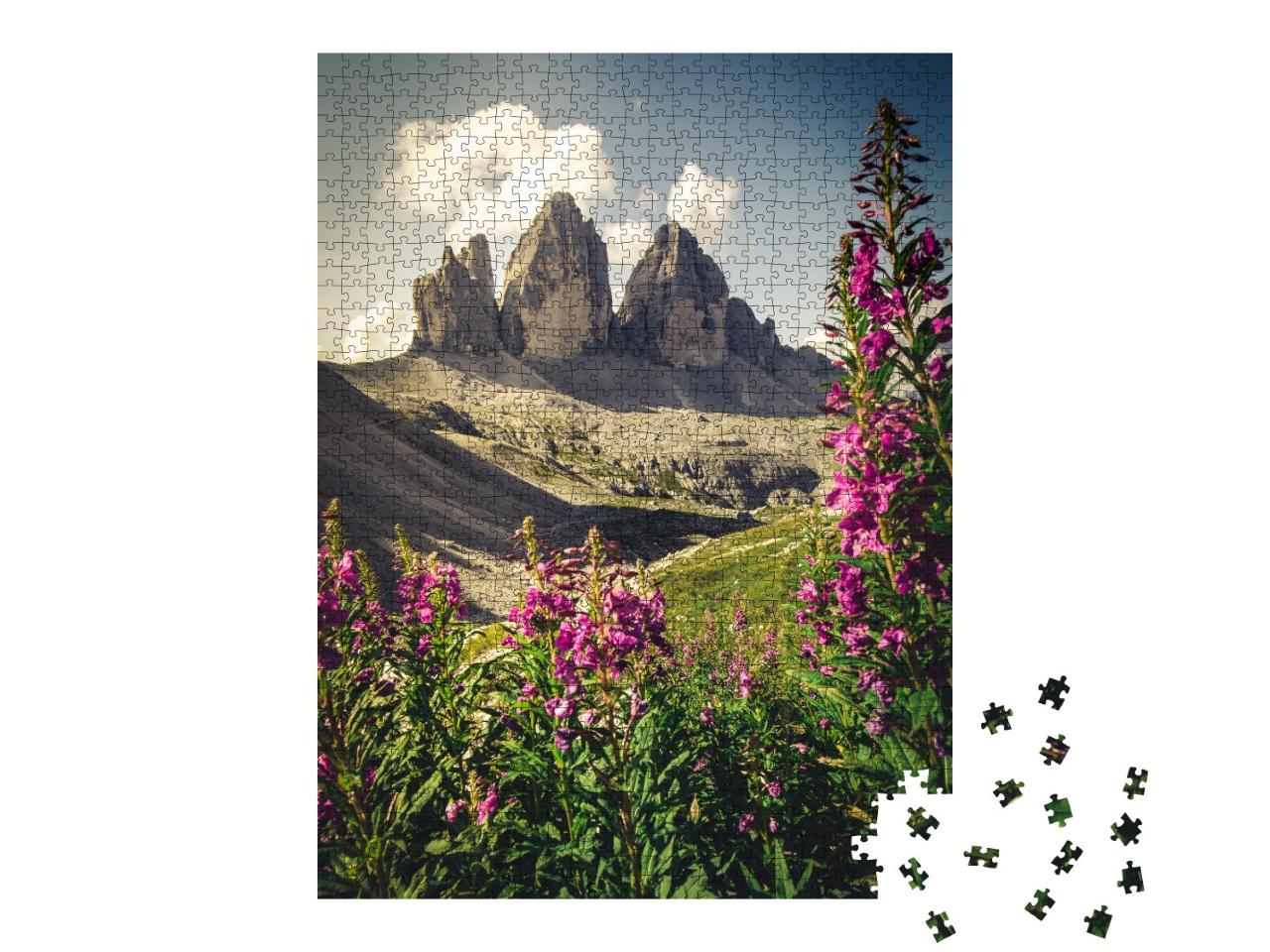 Puzzle de 1000 pièces « Les Trois Cimets, Tyrol du Sud, Alpes, Dolomites »