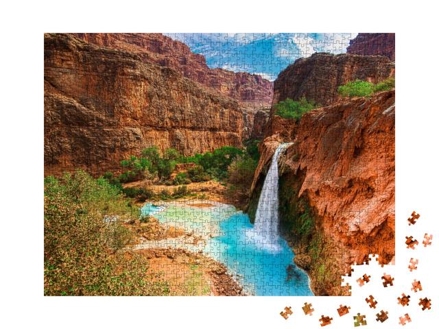 Puzzle de 1000 pièces « Chutes d'Havasu dans le Grand Canyon, Arizona »