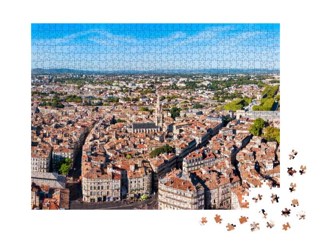 Puzzle de 1000 pièces « Montpellier - chef-lieu du département de l'Hérault dans le sud de la France »